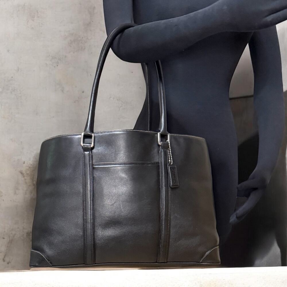 Vintage Coach 7515 Hamptons Leather Business Carryall Bag - Picture 6 of 11